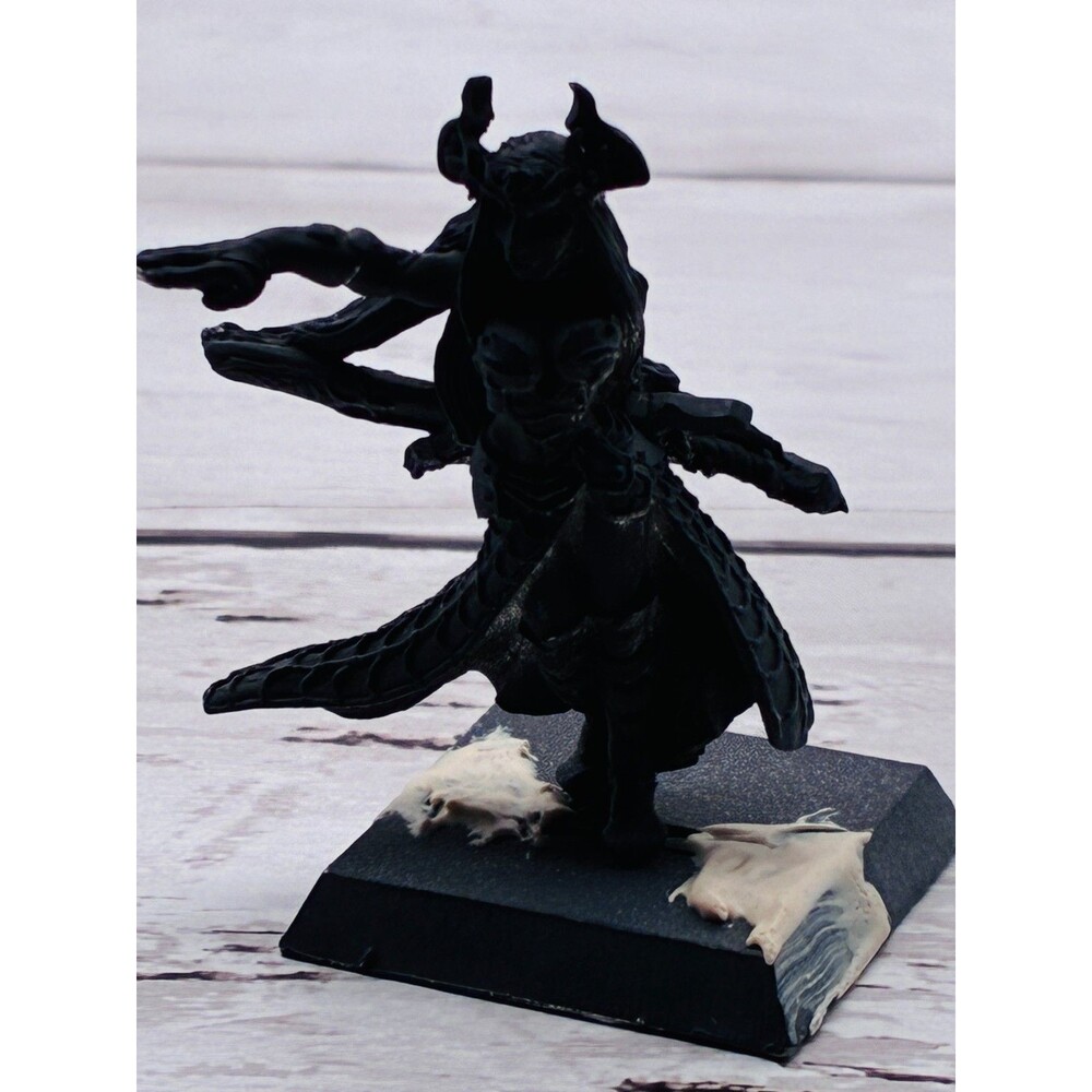 Vintage Metal Fantasy Sorceress Demon Miniature Figure As Is For Parts Or Repair